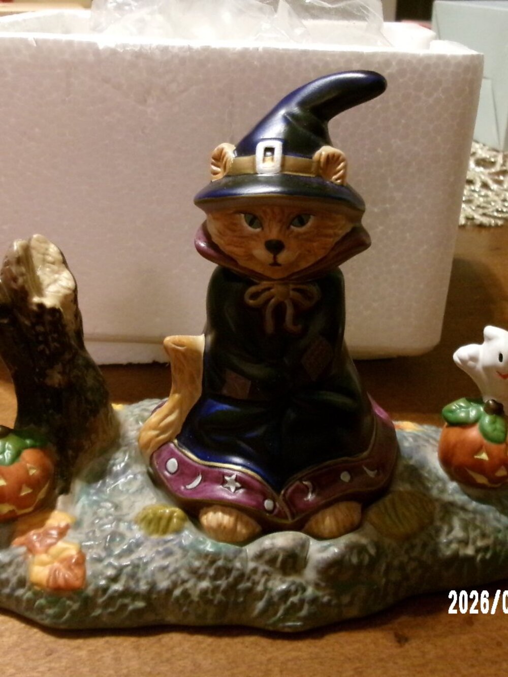 Partylite ‘03 P7344 Abracadandle Snuffer & Base Halloween Tealight Candle Holder